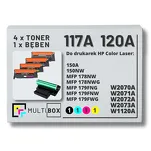 5-PAK Multibox 4x Toner + 1x Bęben do HP 117A 120A W1120A Color Laser 150 178 179 1.0K/0.7K/16.0K CMYK zamiennik - 2