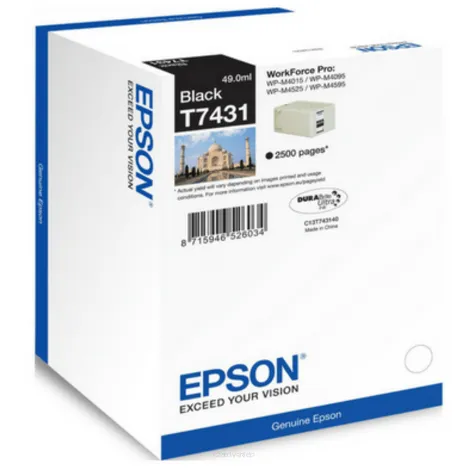 Epson tusz T7431 C13T74314010 oryginalny black