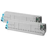 2-PAK Multibox Toner do OKI C834 C844 46861307 XL cyan zamiennik - 3