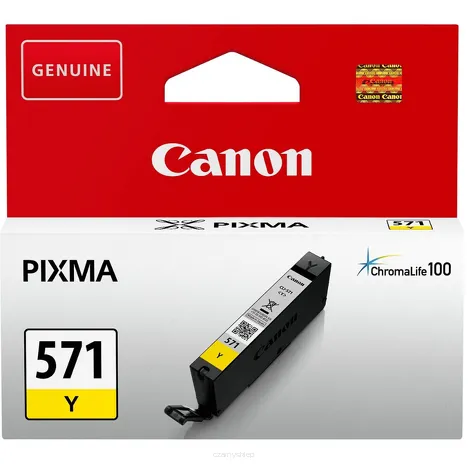 Canon Tusz CLI571Y 0388C001 oryginalny yellow