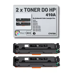 Toner do HP 410A 2-pak BLACK CF410A zamiennik Multibox