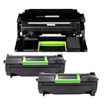 3-PAK Multibox 2x Toner + 1x Bęben do LEXMARK MS811 MS812 522X 52D2X00 52D0Z00 2x45.0K/100.0K zamiennik - 3