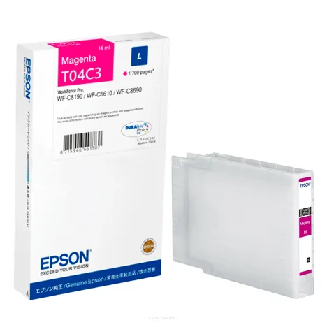 Epson tusz T04C3 C13T04C340 oryginalny magenta