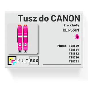 Tusz do CANON CLI-531M 2-pak magenta zamiennik Multibox