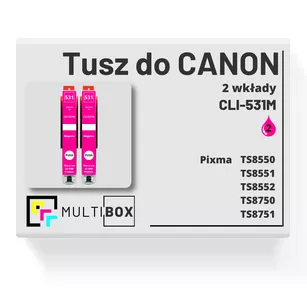 Tusz do CANON CLI531M 2-pak magenta zamiennik Multibox