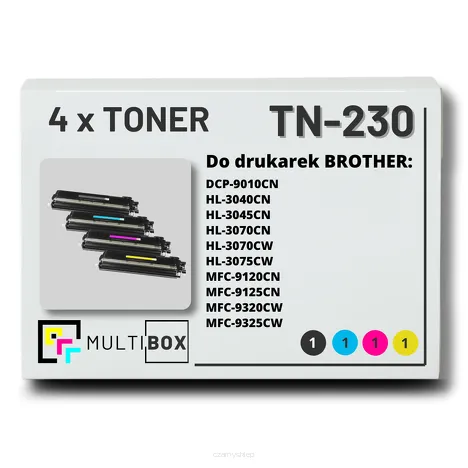 4-PAK Multibox Toner do BROTHER TN230 CMYK zamiennik