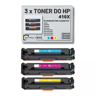 Toner do HP 410X 3-pak CMY CF411X CF412X CF413X zamiennik Multibox