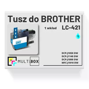 Tusz do BROTHER LC421C cyan zamiennik Multibox