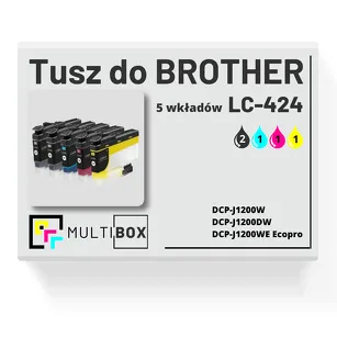 Tusz do BROTHER LC-424 5-pak cyan / magenta / yellow / black zamiennik Multibox