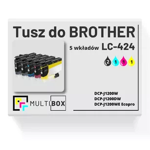 Tusz do BROTHER LC424 5-pak cyan / magenta / yellow / black zamiennik Multibox