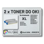 2-PAK Multibox Toner do OKI MC873 MC883 45862818 XL black zamiennik - 2