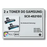 2-PAK Multibox Toner do SAMSUNG SCX4521 SCX4521D3 3K Zamiennik - 2