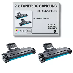 2-pak Toner do SAMSUNG SCX4521 SCX4521D3 3K Multibox Zamiennik