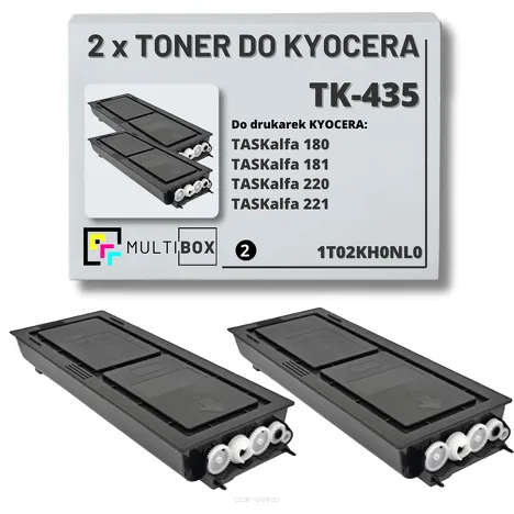 2-PAK Multibox Toner do KYOCERA TK435 1T02KH0NL0 TASKALFA 180 220 2x15.0K zamiennik