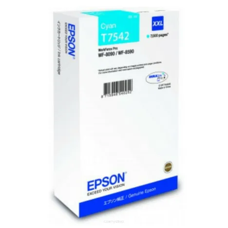 Epson tusz T7542 XXL C13T754240 oryginalny cyan