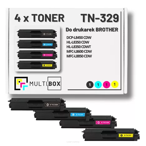 Toner do BROTHER TN329 4-pak CMYK Multibox zamiennik