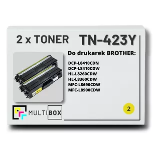 Toner do BROTHER TN423Y 2-pak Yellow Multibox zamiennik