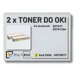 2-PAK Multibox Toner do OKI ES7411 44318617 yellow zamiennik - 2