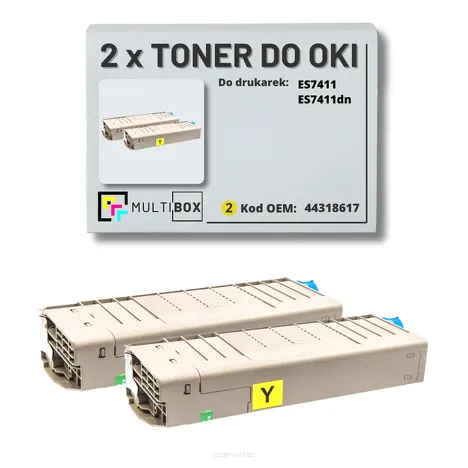 Toner do OKI ES7411 44318617 2-pak yellow zamiennik Multibox