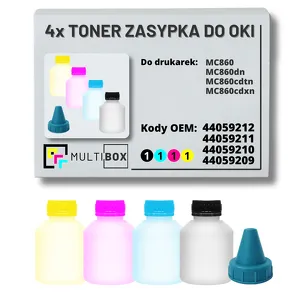 4-PAK Multibox Tonery zasypki do OKI MC860 10,0K/3x9,5K
