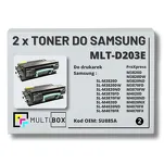 2-PAK Multibox Toner do SAMSUNG M3820 M4020 MLTD203E SU885A 10K Zamiennik - 2
