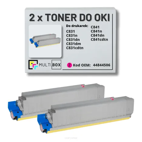 Toner do OKI C831 C841 44844506 2-pak magenta zamiennik Multibox