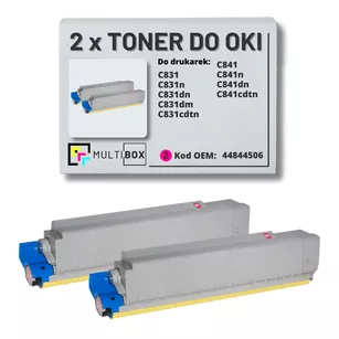 Toner do OKI C831 C841 44844506 2-pak magenta zamiennik Multibox