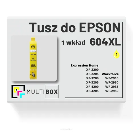 Tusz do EPSON 604XL T10H4 C13T10H44010 yellow zamiennik Multibox