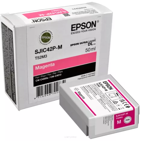 EPSON tusz SJIC42PM SJIC42P-M C13T52M340 oryginalny magenta 50ml