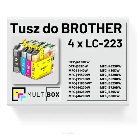 4-pak Tusz do BROTHER LC-223 Multibox