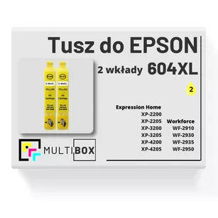 Tusz do EPSON 604XL T10H4 C13T10H44010 2-pak yellow zamiennik Multibox