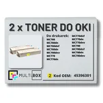2-PAK Multibox Toner do OKI MC760 MC770 MC780 45396301 yellow zamiennik - 2