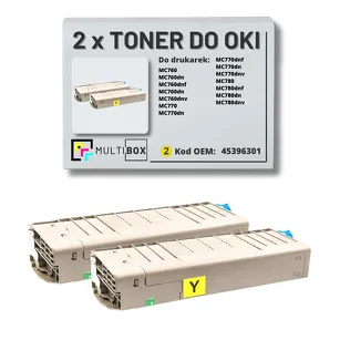 Toner do OKI MC760 MC770 MC780 45396301 2-pak yellow zamiennik Multibox