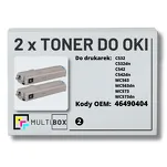 2-PAK Multibox Toner do OKI C532 MC563 46490404 black zamiennik - 2