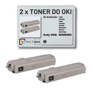 Toner do OKI C532 MC563 46490404 2-pak black zamiennik Multibox