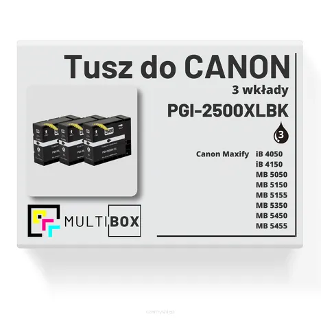 Tusz do CANON PGI-2500XLBK 3-pak black zamiennik Multibox