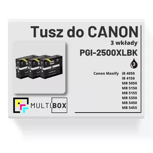 Tusz do CANON PGI2500XLBK 3-pak black zamiennik Multibox