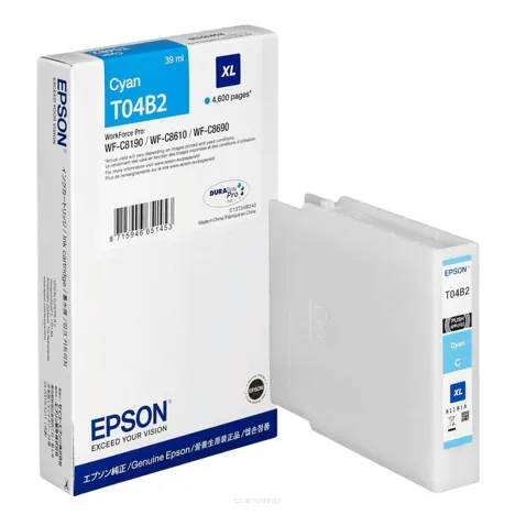 Epson tusz T04A2 C13T04A240 XXL oryginalny cyan