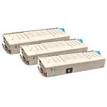 3-PAK Multibox Toner do OKI C712 46507616 black zamiennik - 3