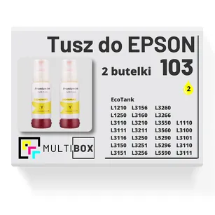 2-PAK Multibox Tusz do EPSON 103 T00S4 C13T00S44A yellow zamiennik