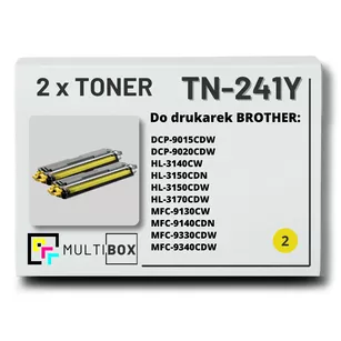 Toner do BROTHER TN241Y 2-pak Yellow Multibox zamiennik