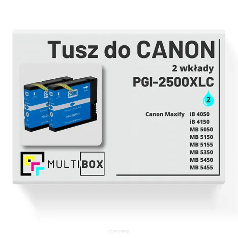 Tusz do CANON PGI-2500XLC 2-pak cyan zamiennik Multibox