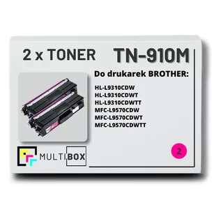 Toner do BROTHER TN910M 2-pak Magenta Multibox zamiennik