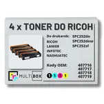 4-PAK Multibox toner do RICOH SPC252 407716 407717 407718 407719 zamiennik - 2