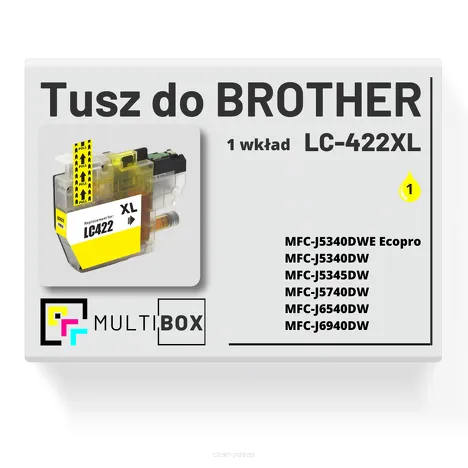 Tusz do BROTHER LC-422XLY yellow zamiennik Multibox