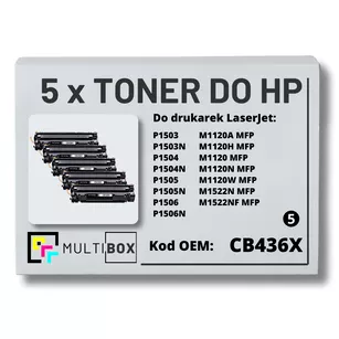 Toner do HP CB436X 36X P1505 M1120 5-pak zamiennik Multibox