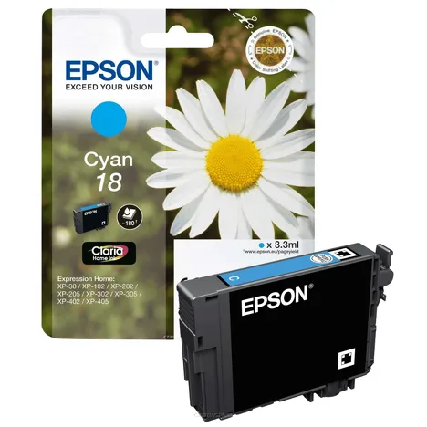 Epson tusz 18 T1802 C13T18024012 oryginalny cyan