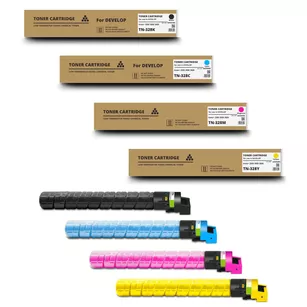 4 X Toner do DEVELOP TN328 CMYK Ineo+ 250i 300i 360i Zamiennik