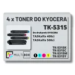 4-PAK Multibox Toner do KYOCERA TK5315 TASKALFA 408ci 508ci 20,0K/3x15,0K CMYK zamiennik - 2