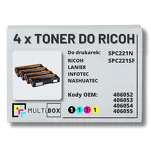 4-PAK Multibox toner do RICOH SPC221 406052 406053 406054 406055 zamiennik - 2